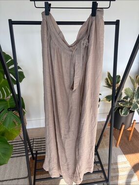 Neutral Taupe Wrap swimsuit  coverup